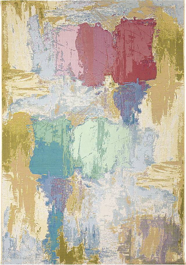 Almond Sands Multi 6'8 x 9'4 Indoor/Outdoor Rug - Thumbnail - Image 1