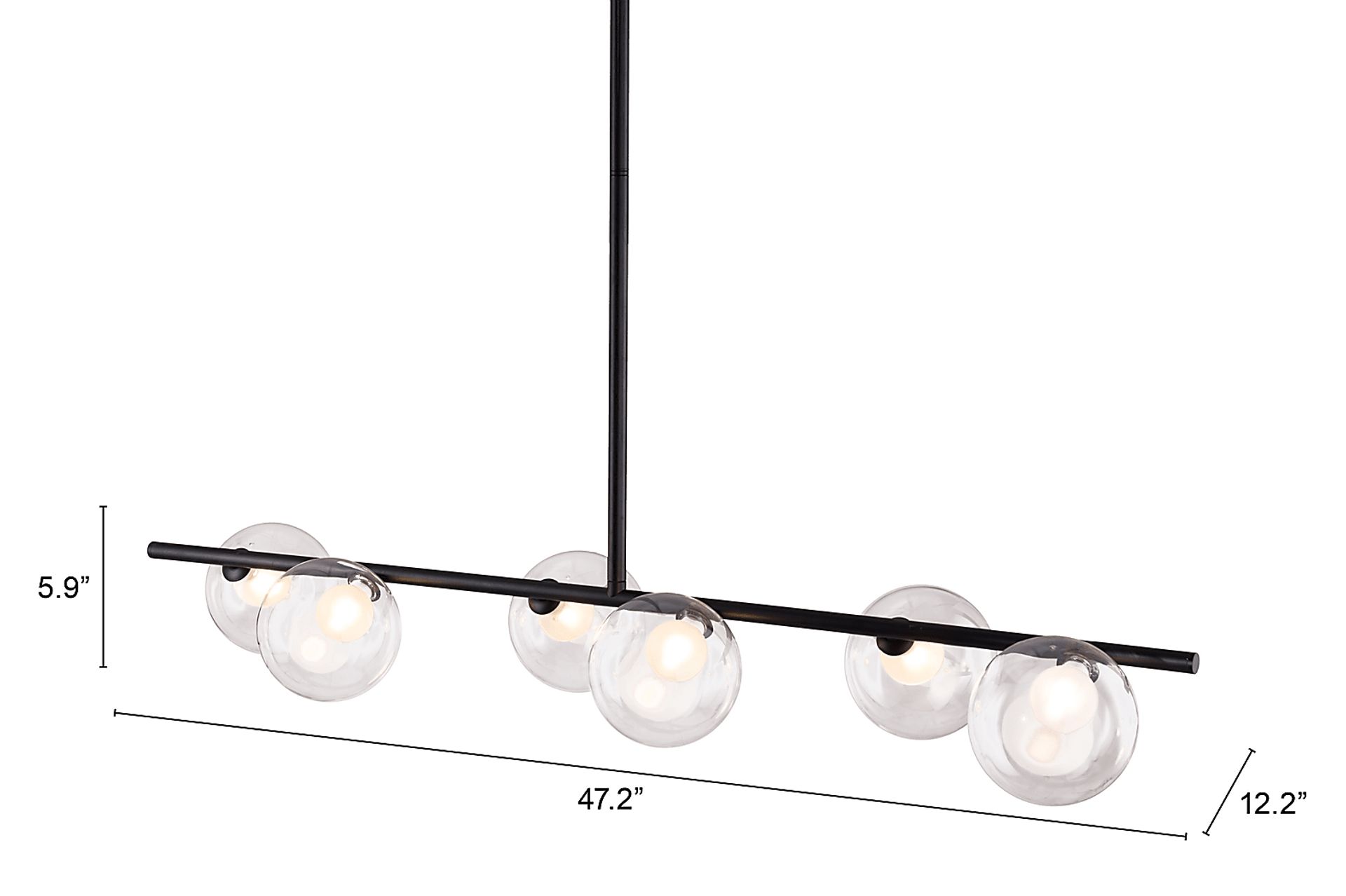 Almond Trail Black Chandelier - Image 12
