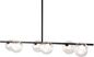 Almond Trail Black Chandelier