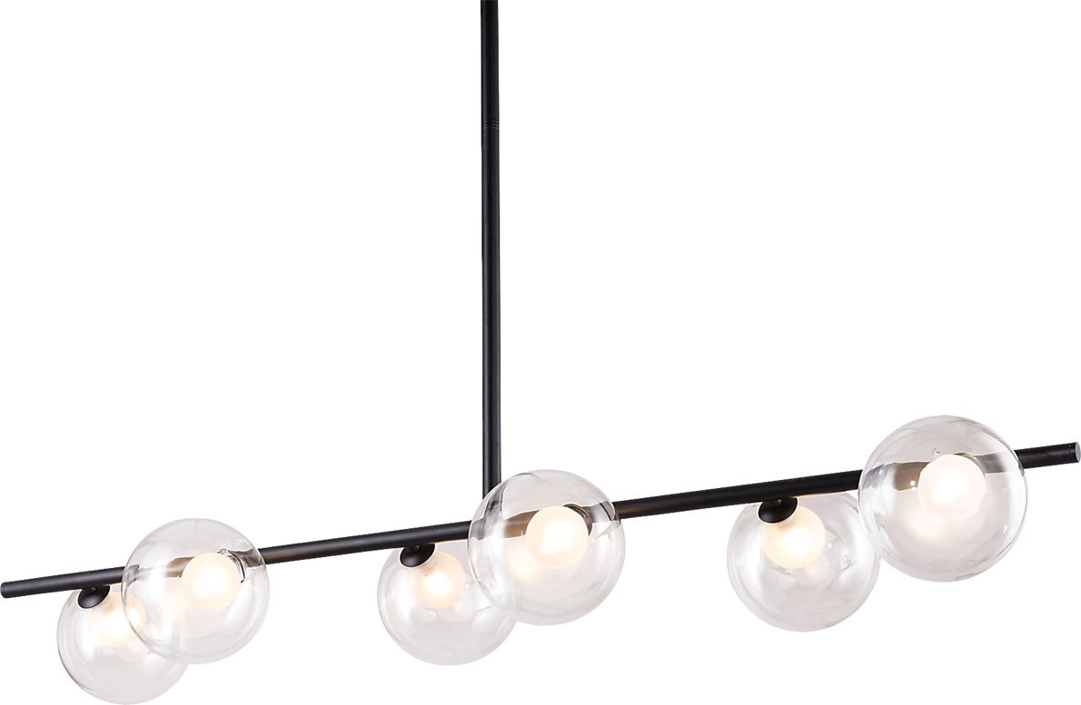 Almond Trail Black Chandelier
