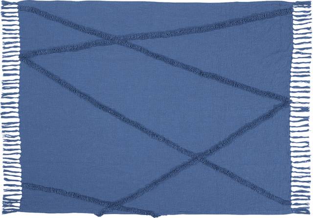 Almondbee Blue Throw Blanket - Thumbnail - Image 1