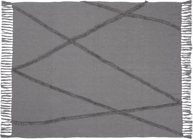 Almondbee Gray Throw Blanket - Thumbnail - Image 1