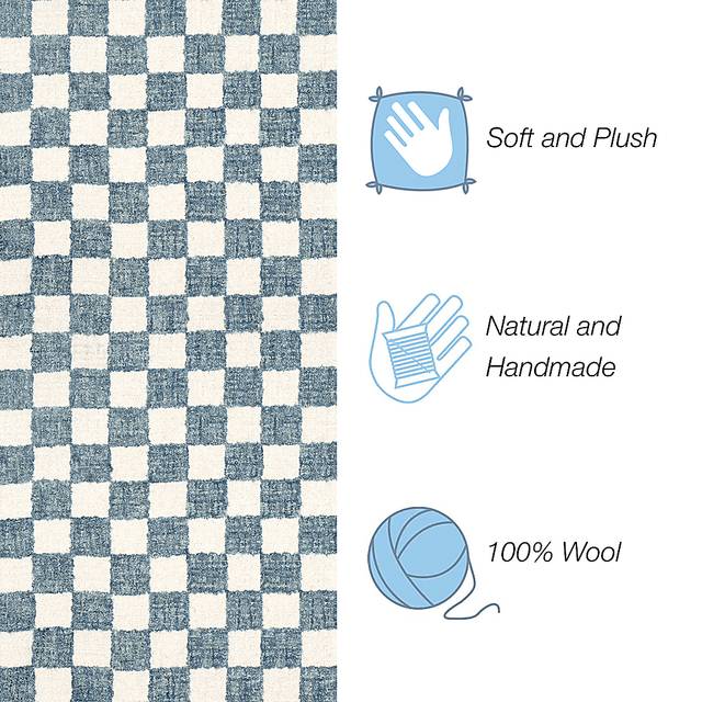 Almora Blue 7'6 x 9'6 Rug - Thumbnail - Image 4