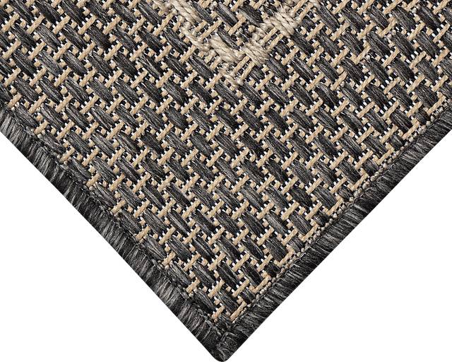 Almoris Black 7'10 Sqaure Indoor/Outdoor Rug - Thumbnail - Image 6