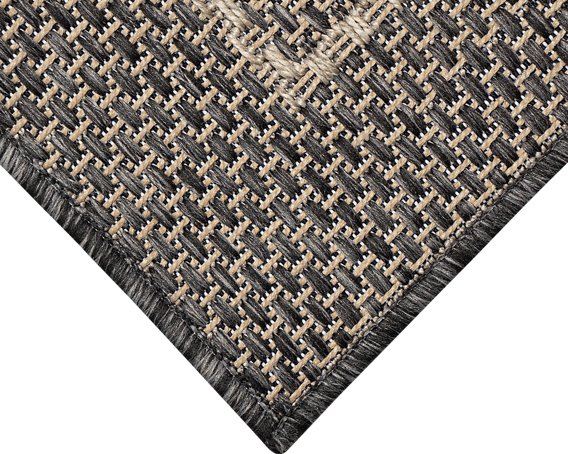 Almoris Black 7'10 Sqaure Indoor/Outdoor Rug - Image 6