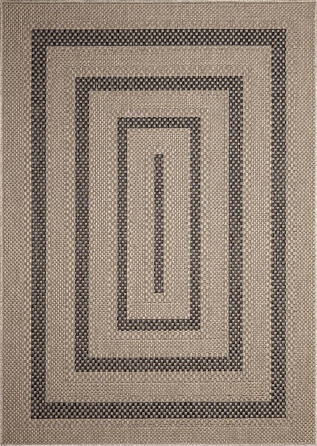 Almoris Taupe 6'6 x 9'4 Indoor/Outdoor Rug - Thumbnail - Image 1