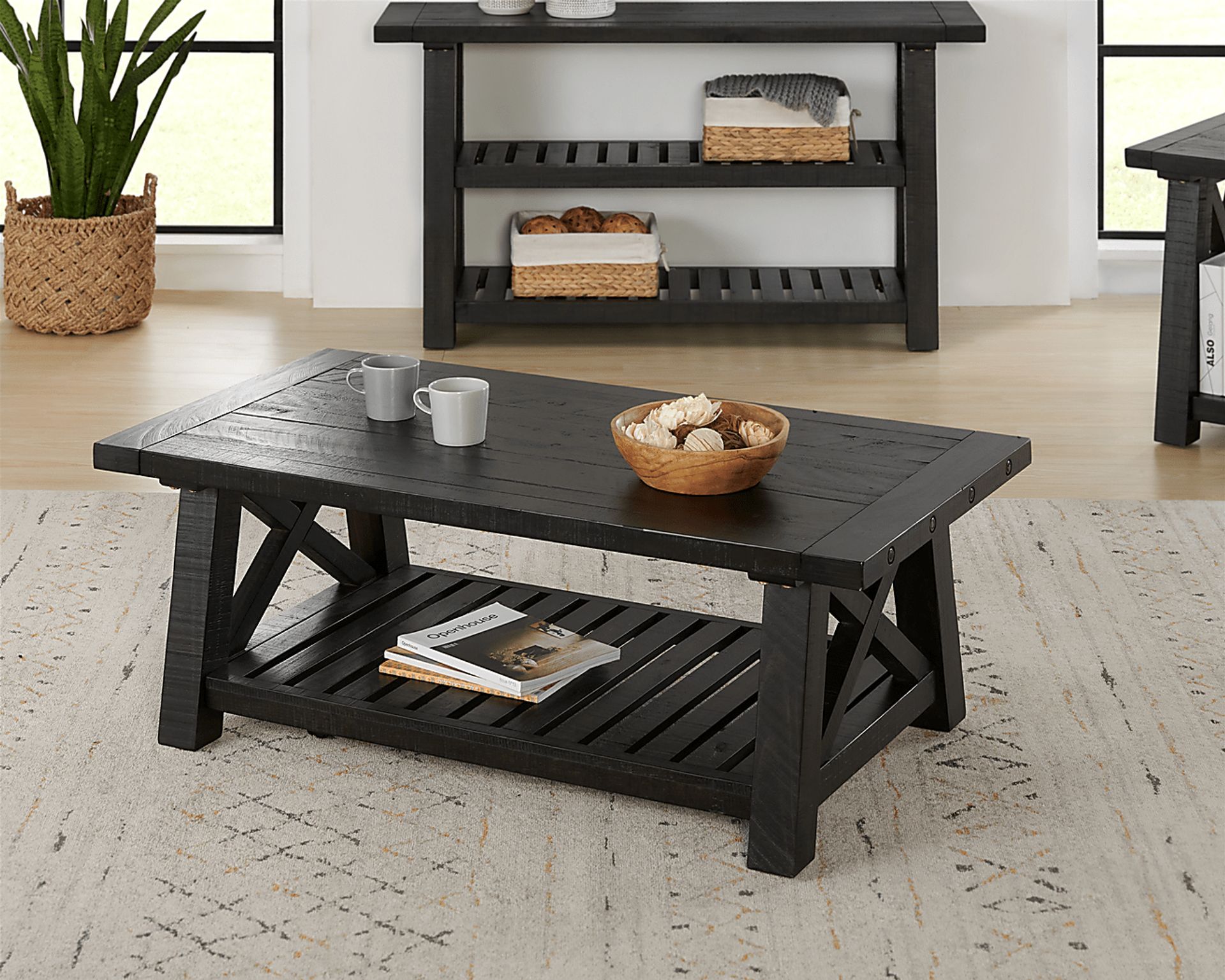 Almoure Way Black Cocktail Table - Image 5