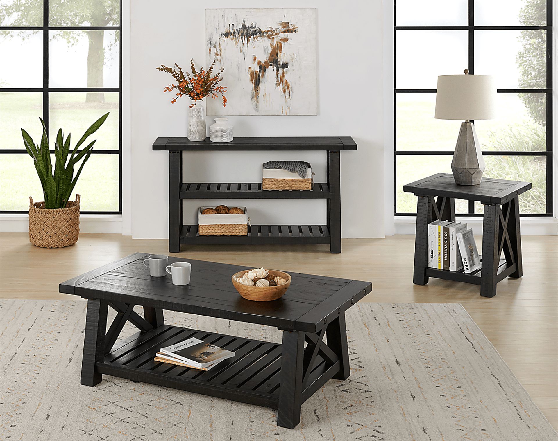 Almoure Way Black Cocktail Table - Image 6