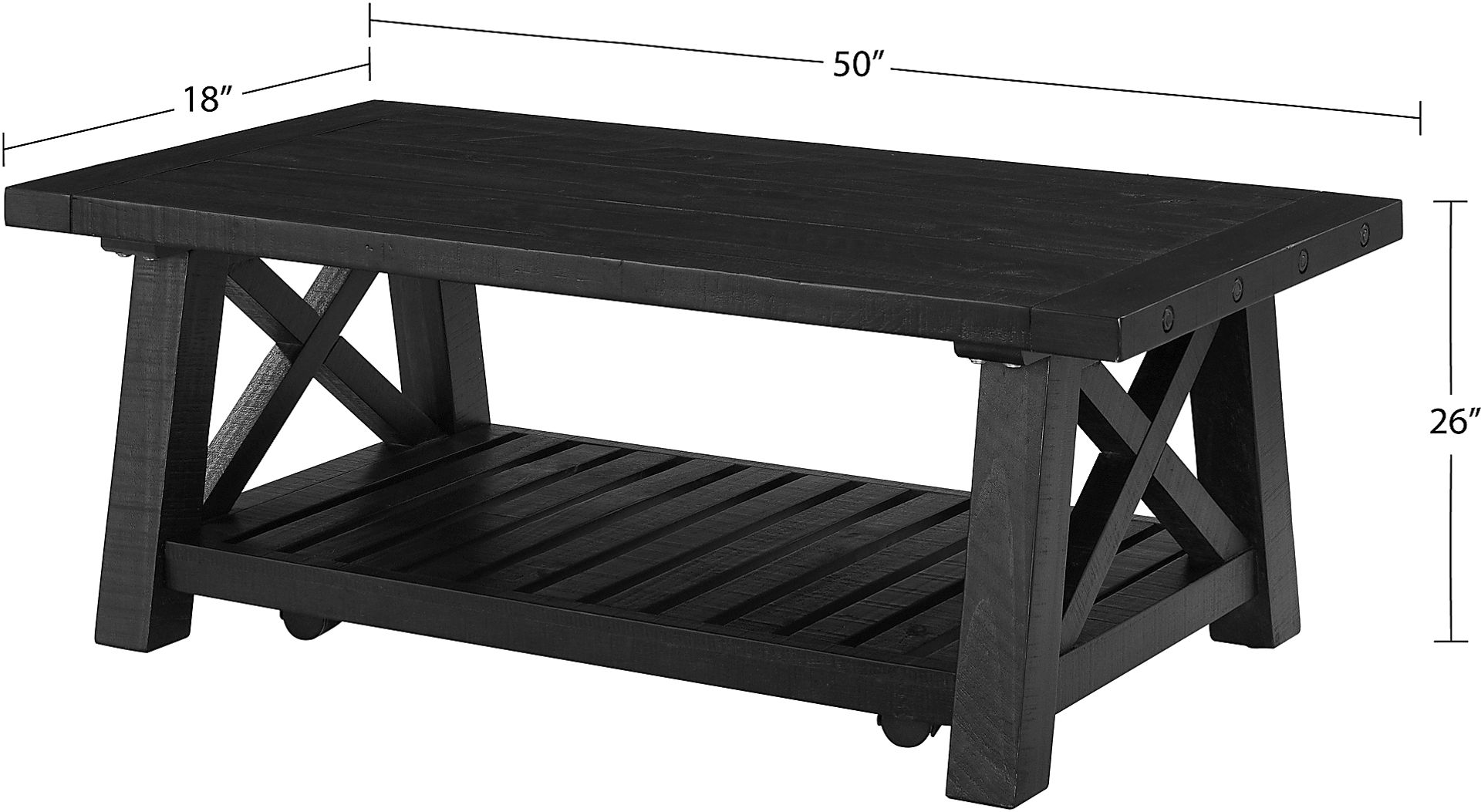 Almoure Way Black Cocktail Table - Image 8