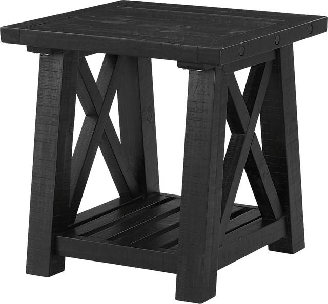 Almoure Way Black End Table - Thumbnail - Image 1