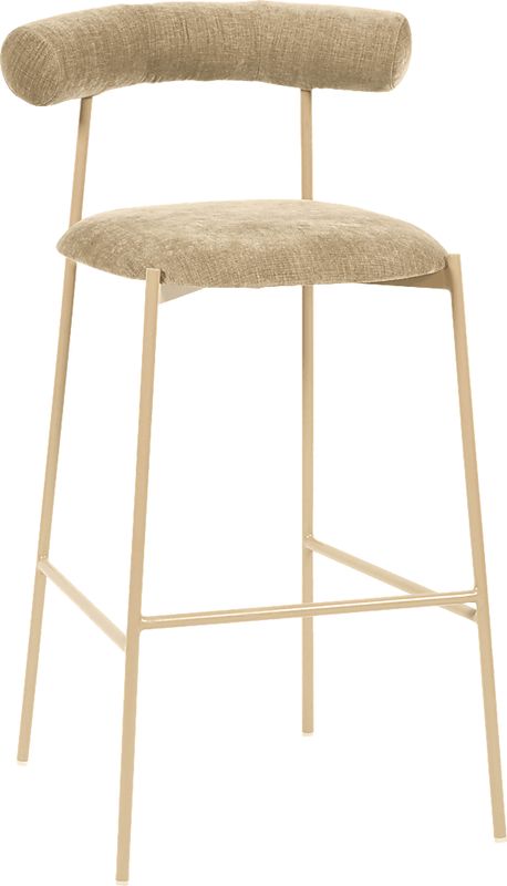 Almshouse Taupe Barstool