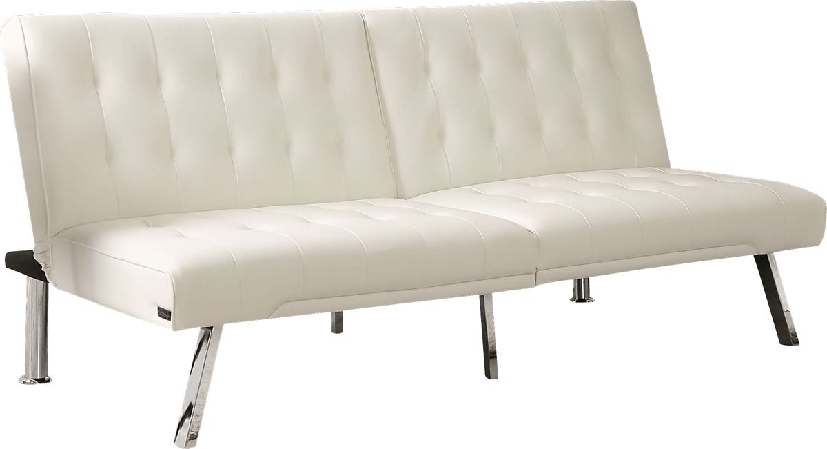 Alna Ivory Beige Polyurethane Fabric Futon | Rooms to Go