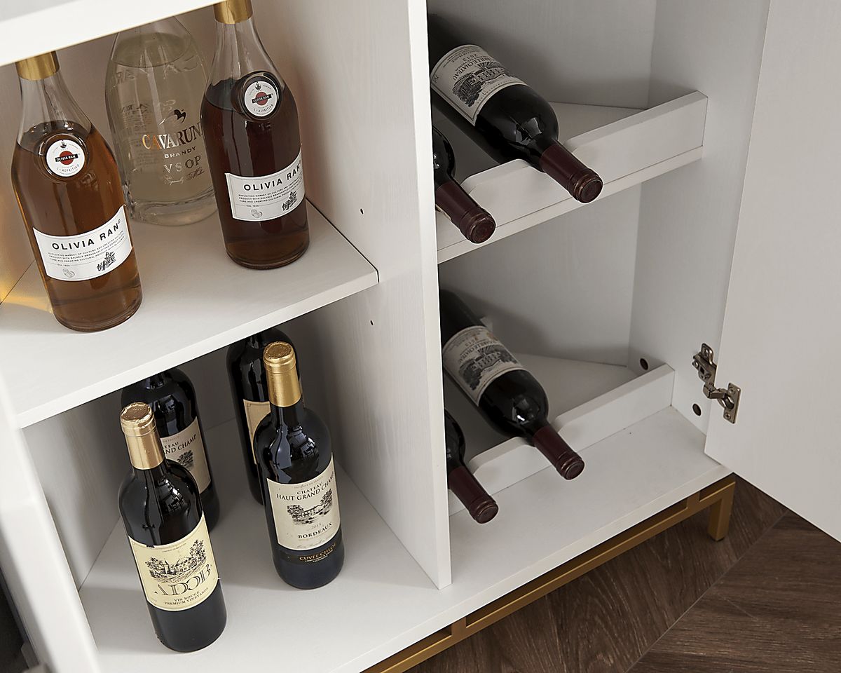 Alnetta White Colors,White Server | Rooms to Go