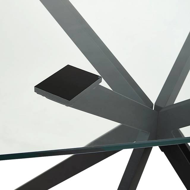 Alnoor Black Dining Table - Thumbnail - Image 4
