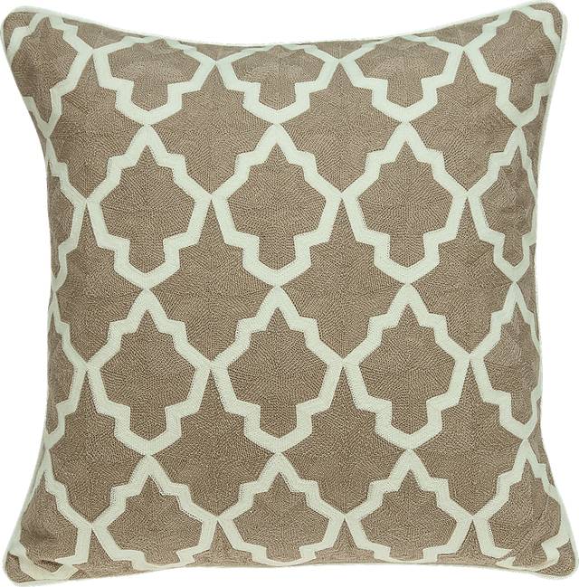 Aloin Beige Accent Pillow - Thumbnail - Image 1