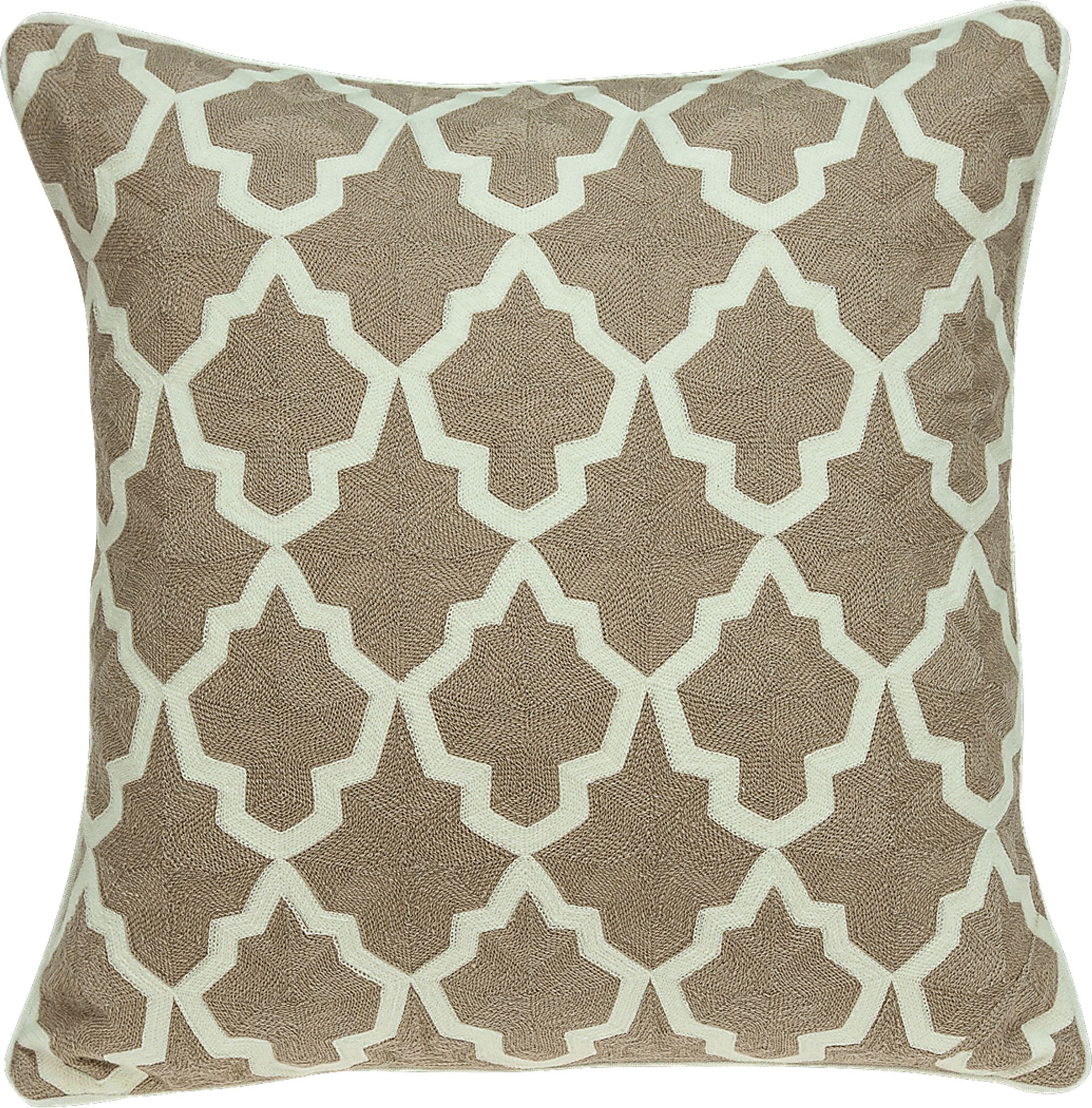 Aloin Beige Accent Pillow - Image 1