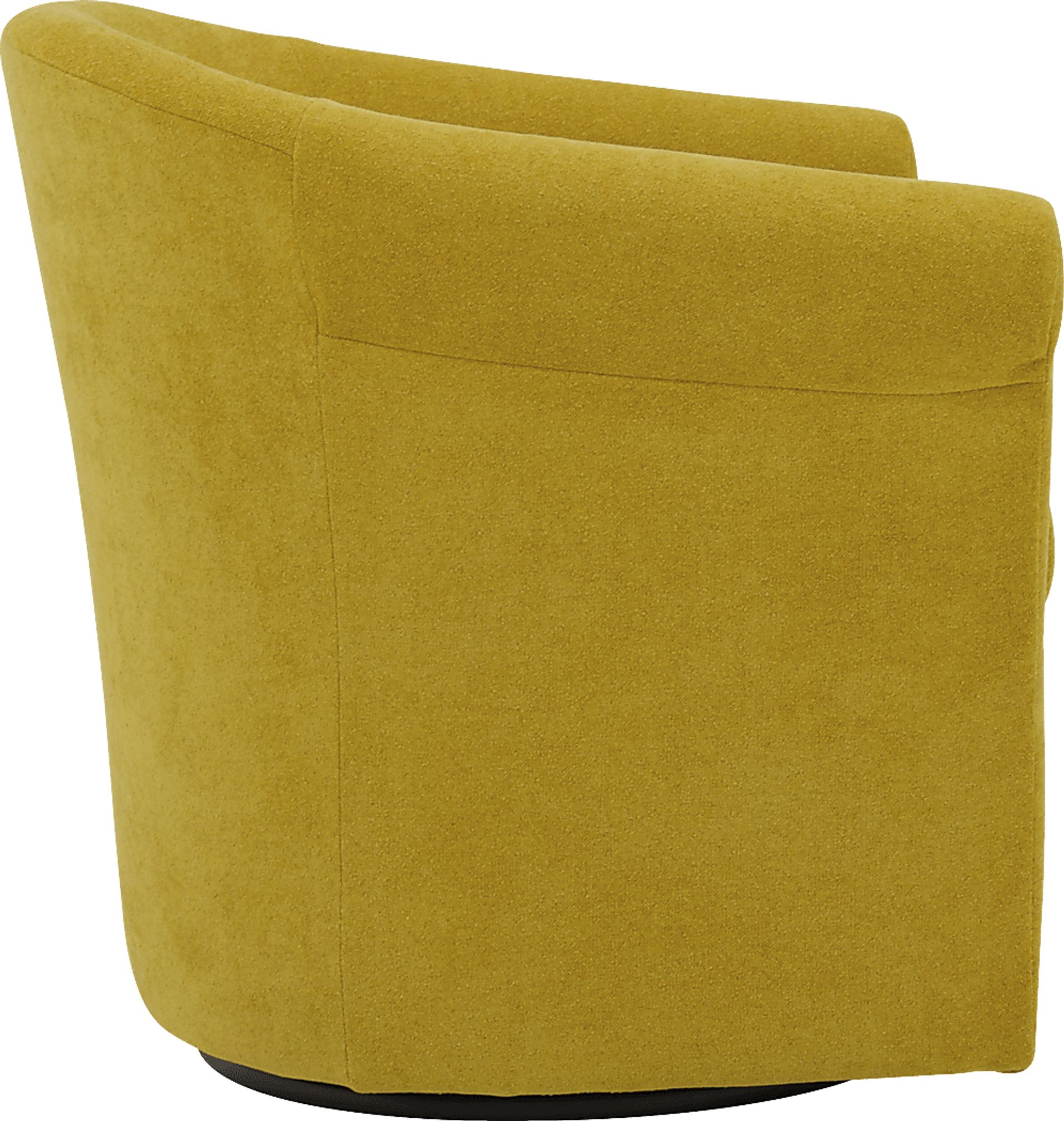 Alokaba Yellow Swivel Accent Chair - Image 3