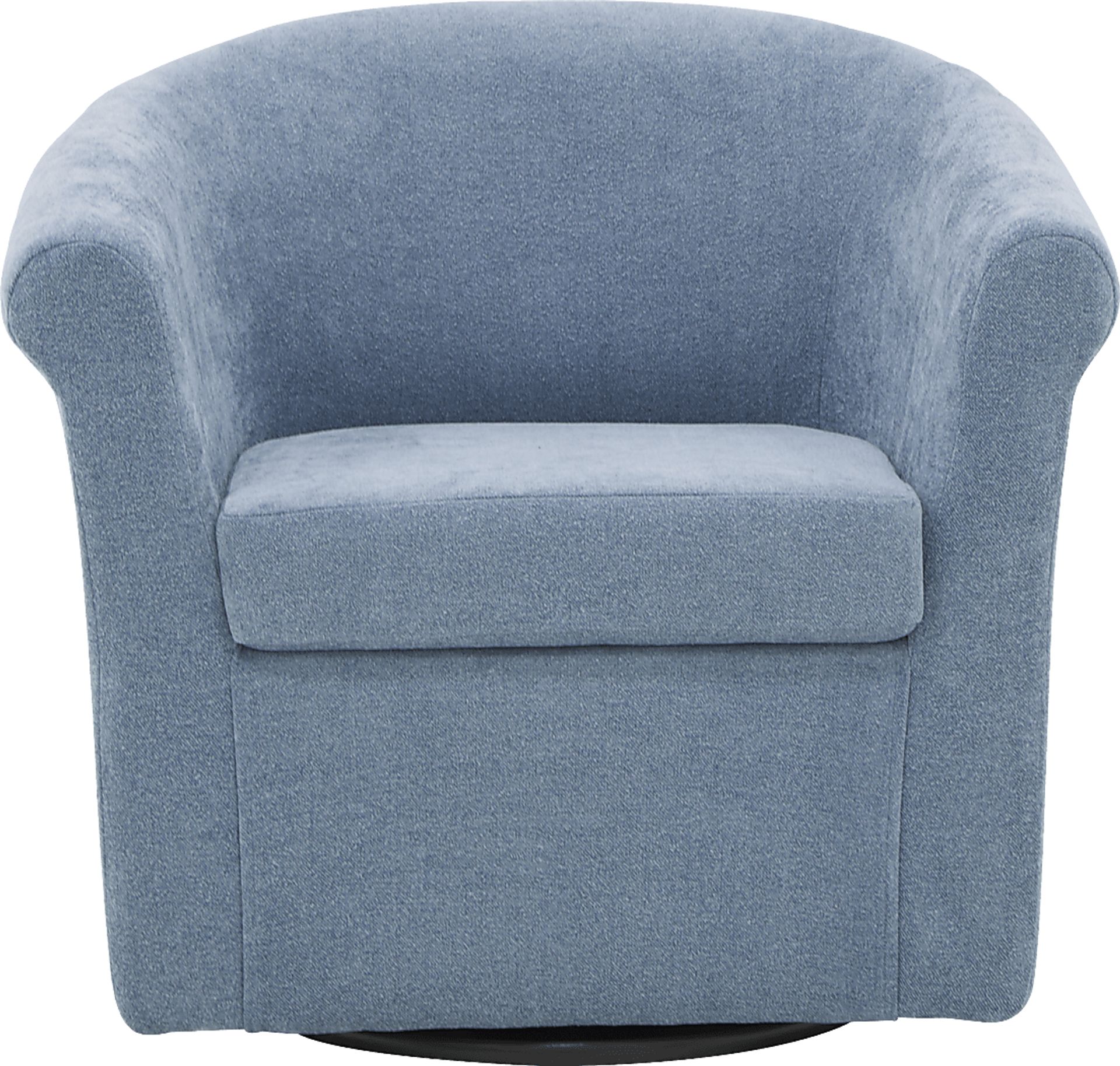 Alokaba Light Blue Swivel Accent Chair - Image 2