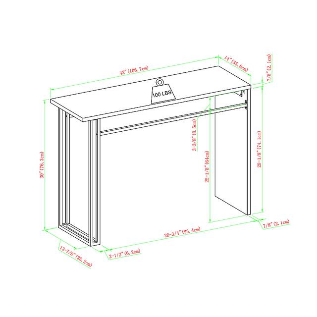 Alomar Brown Sofa Table - Thumbnail - Image 6
