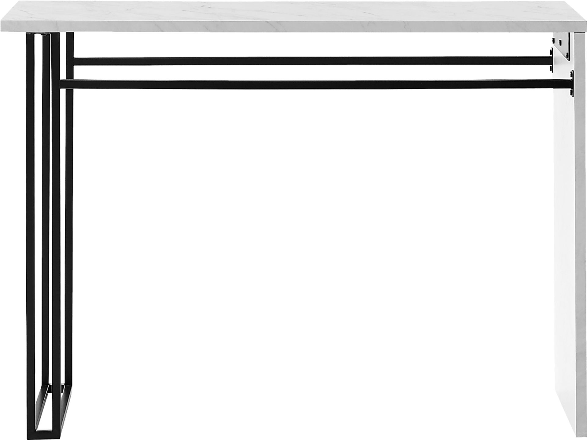 Alomar White Sofa Table - Image 2