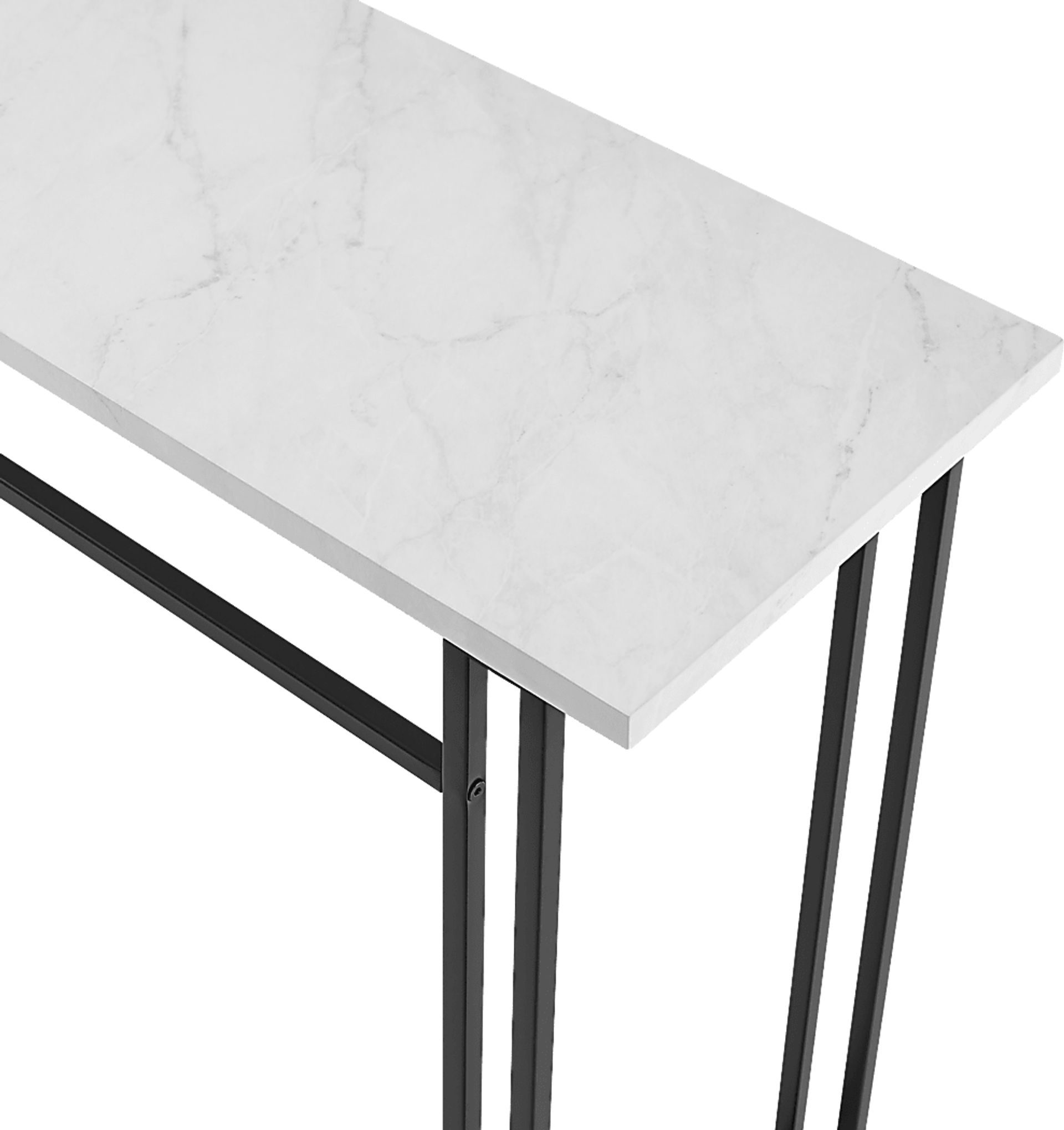Alomar White Sofa Table - Image 3
