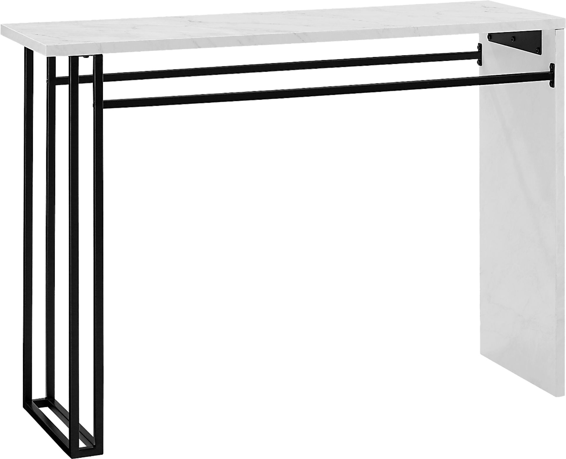 Alomar White Sofa Table - Image 1