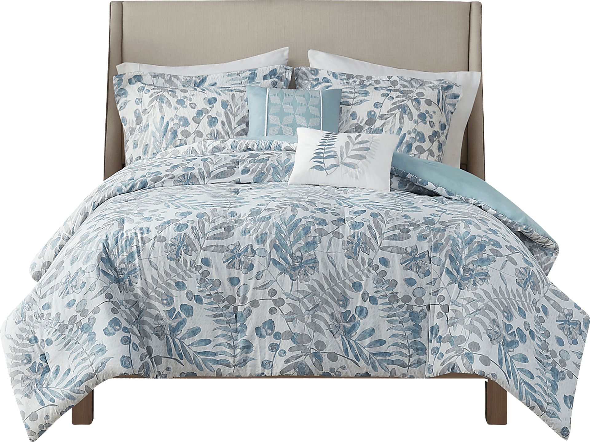 Alomost Blue 5 Pc King/California King Comforter Set - Image 13