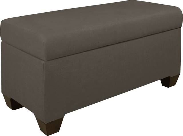 Alona Gray Storage Bench - Thumbnail - Image 1