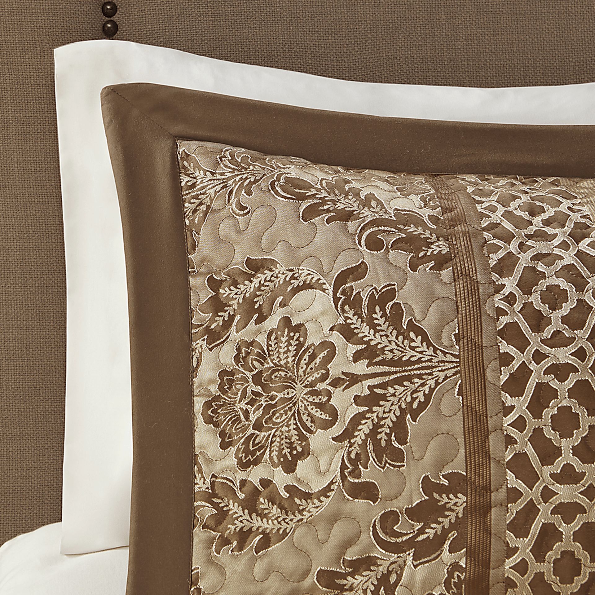 Alondria Brown 5 Pc Queen Bedspread Set - Image 3