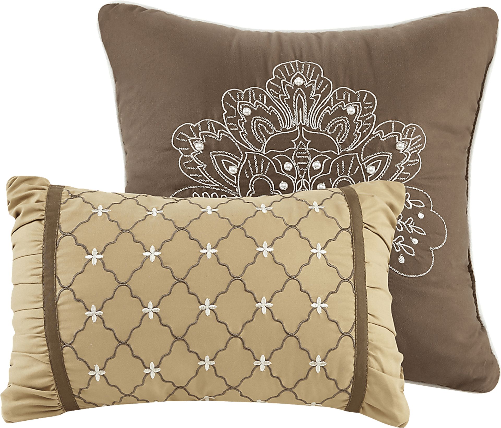 Alondria Brown 5 Pc Queen Bedspread Set - Image 5