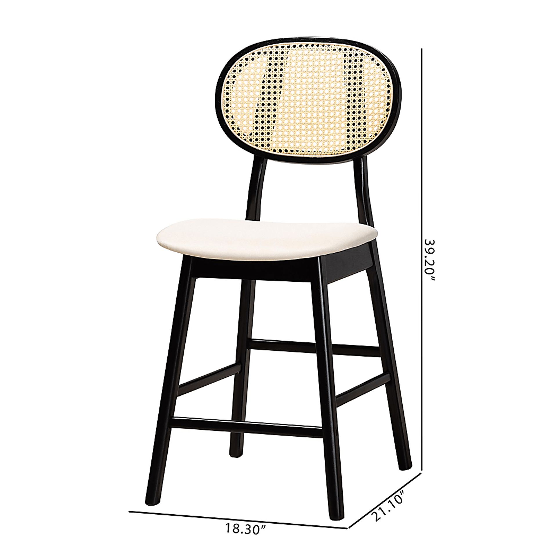 Alonesos Black Counter Stool, Set of 2 - Image 9