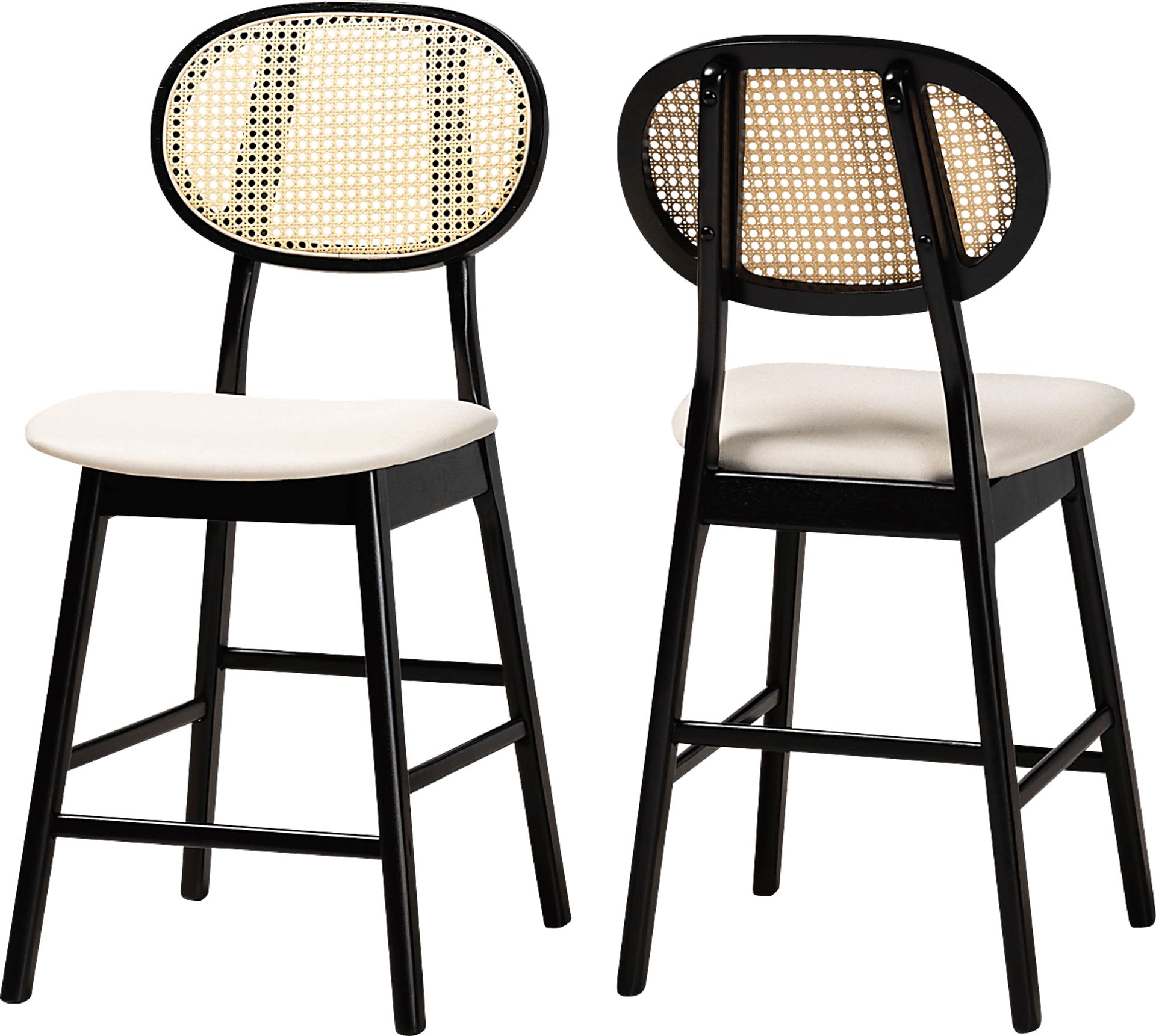Alonesos Black Counter Stool, Set of 2 - Image 1