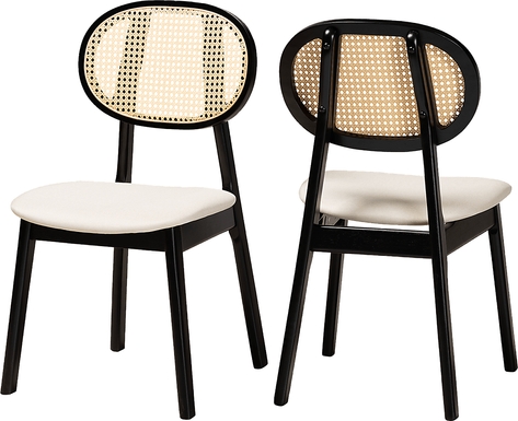 Alonesos Black Side Chair, Set of 2