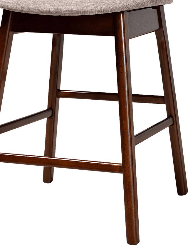 Alonesos Walnut Brown Counter Stool, Set of 2 - Thumbnail - Image 7