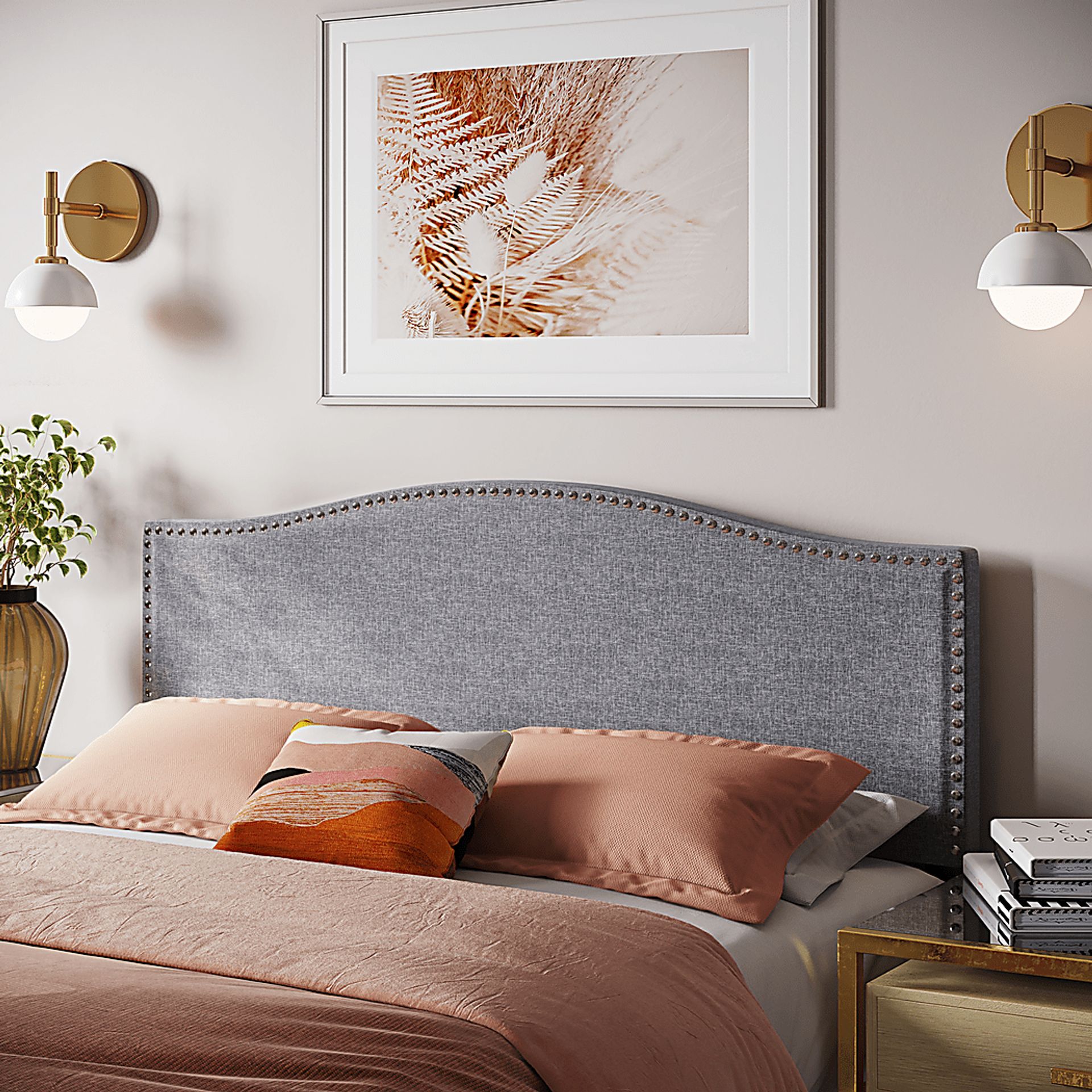 Alorene Charcoal Full/Queen Headboard - Image 2