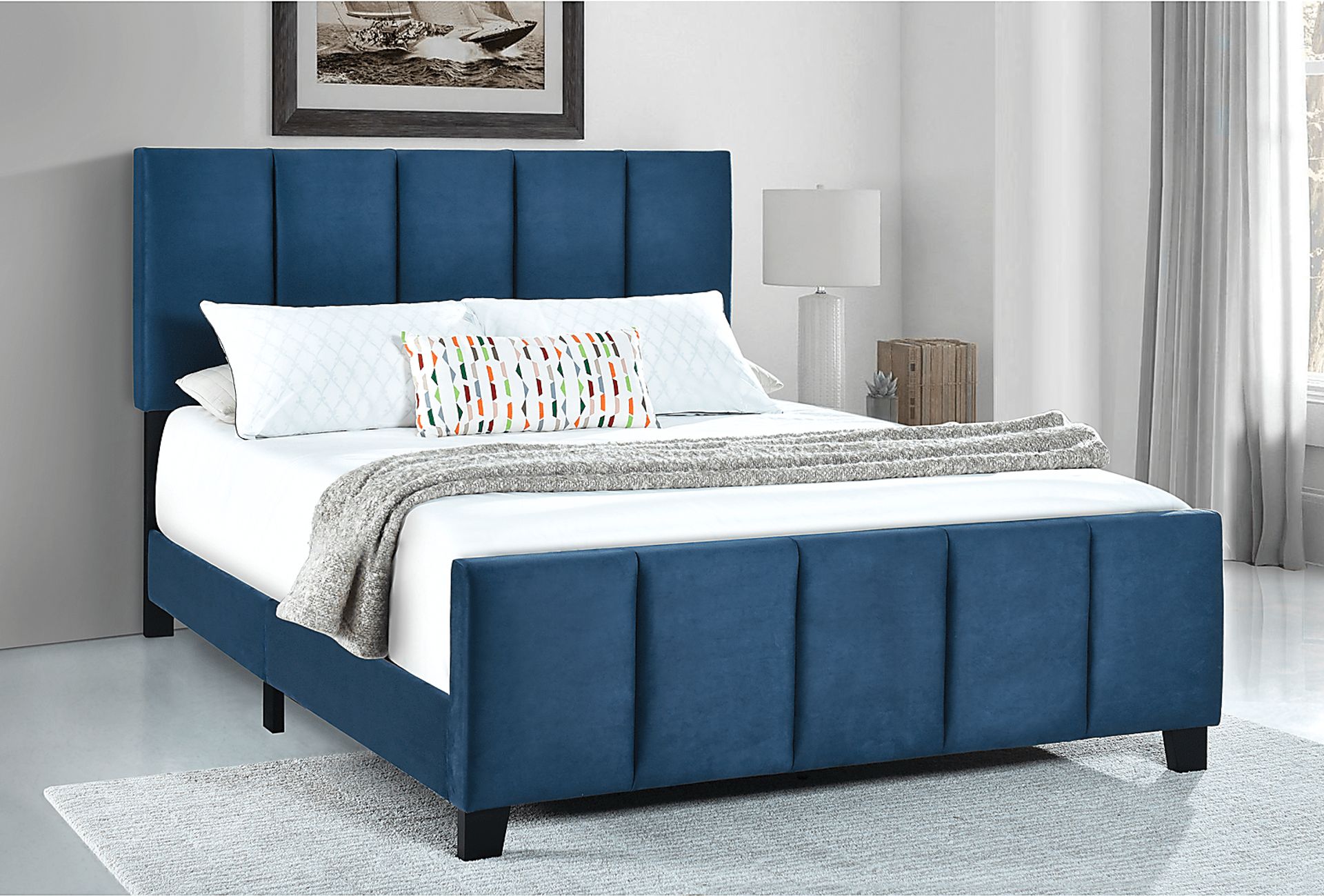 Aloreno Blue King Bed - Image 2