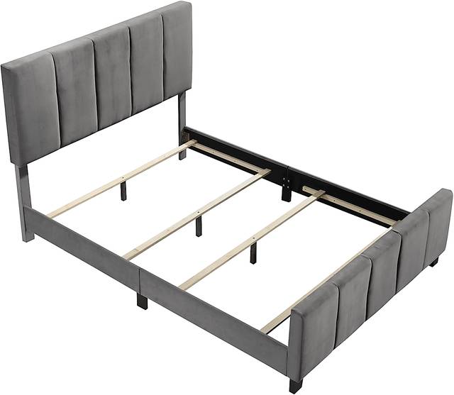 Aloreno Gray King Bed - Thumbnail - Image 4