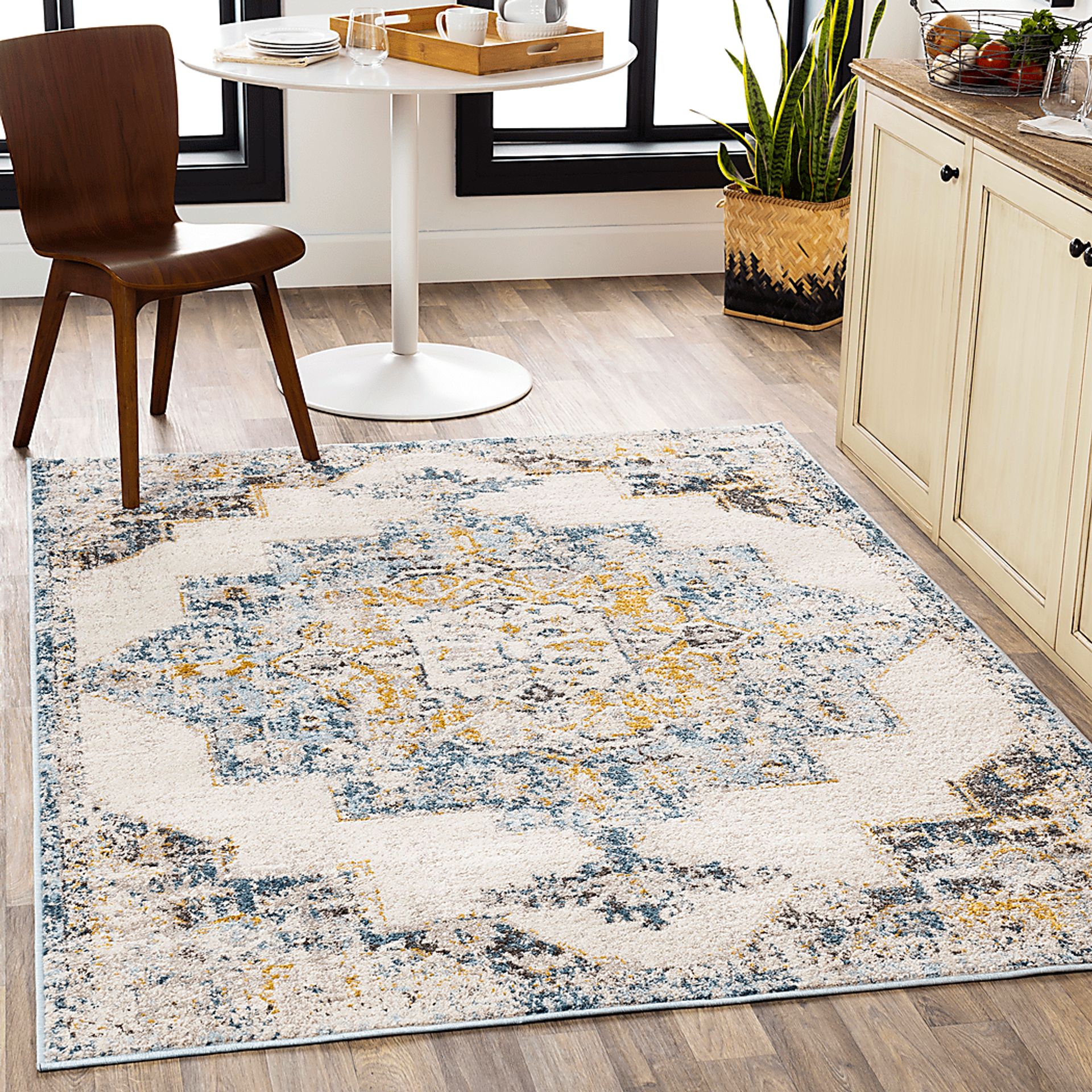 Aloria I Beige 6'7 Square Rug - Image 2