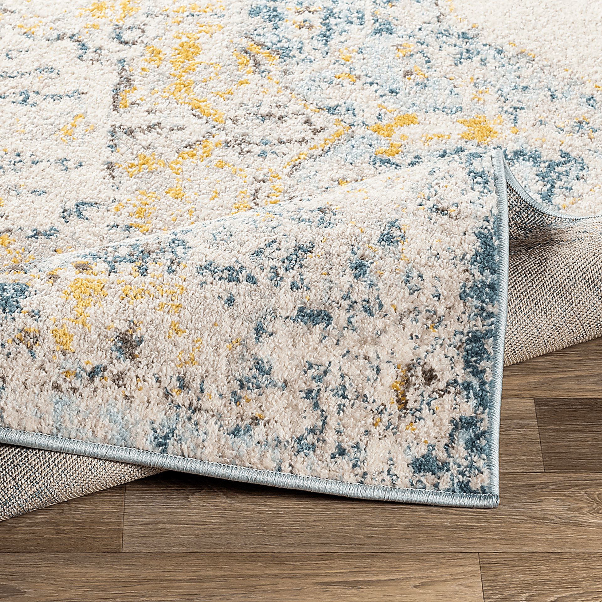 Aloria I Beige 6'7 Square Rug - Image 3