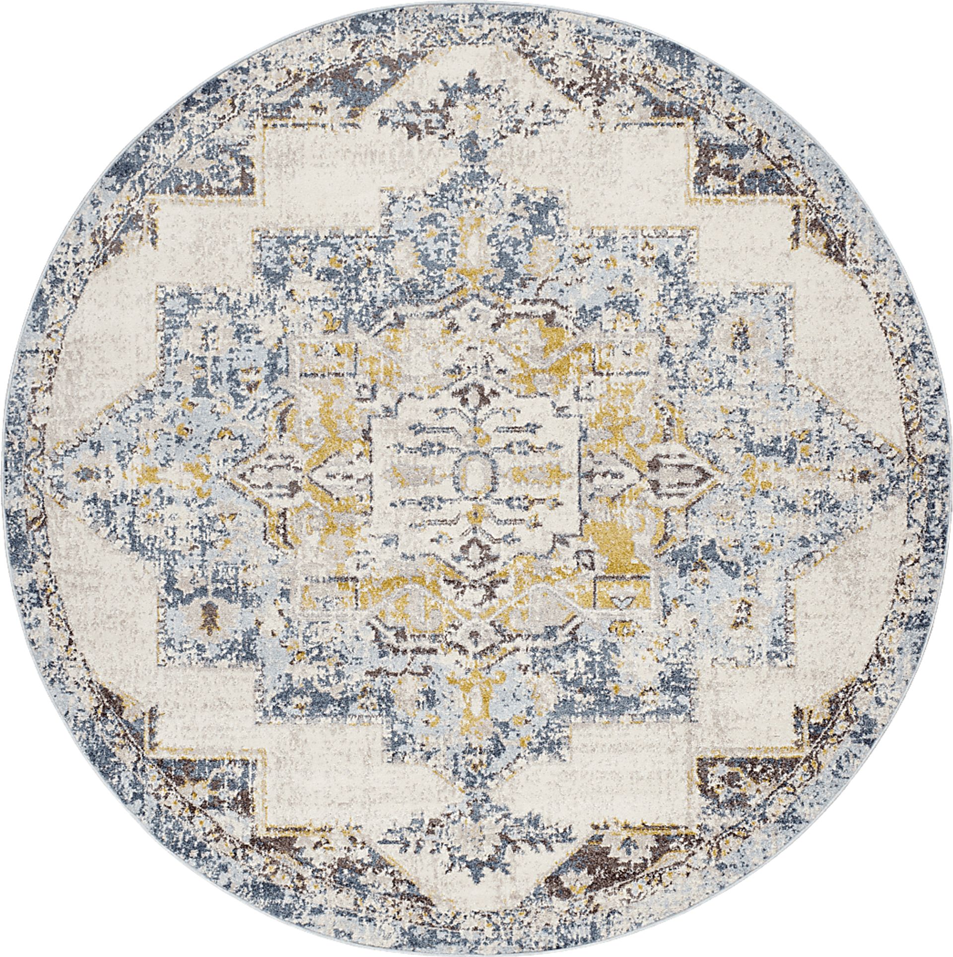 Aloria I Beige 7'10 Round Rug - Image 1