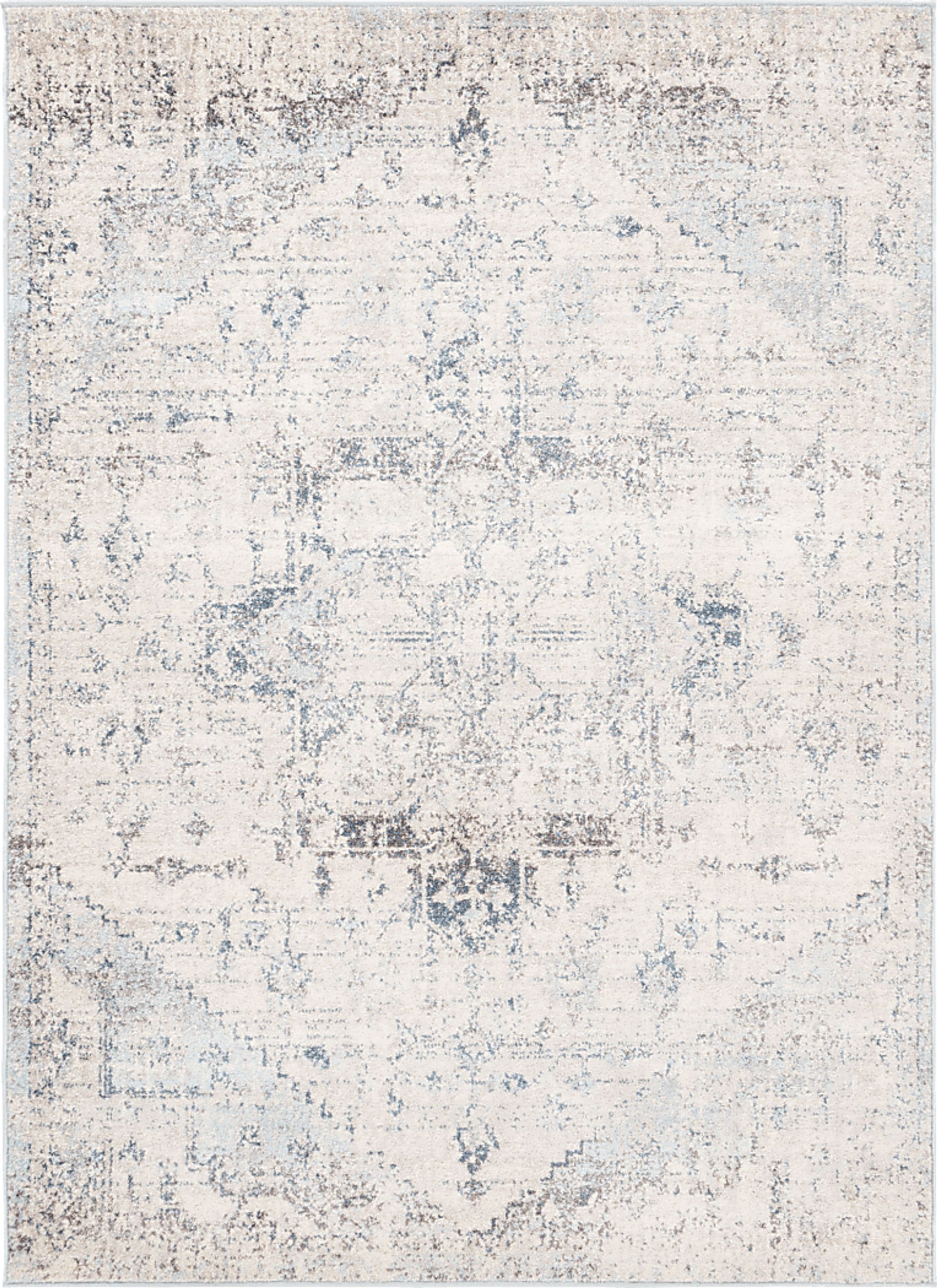 Aloria II Cream 6'7 x 9' Rug - Image 1