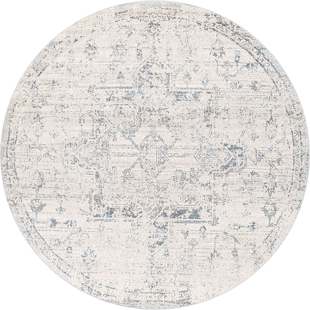 Aloria II Cream 7'10 Round Rug
