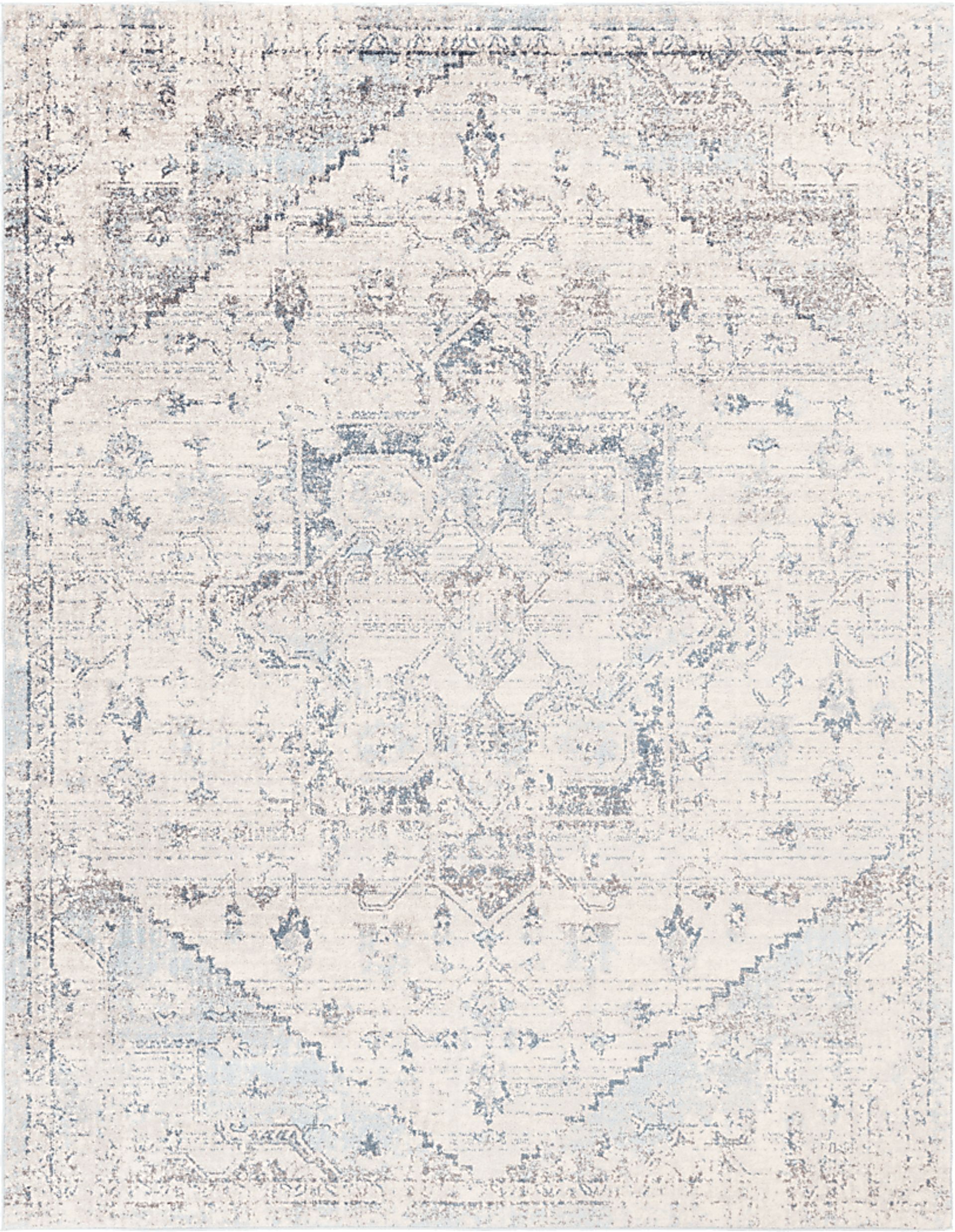 Aloria II Cream 7'10 x 10'3 Rug - Image 1