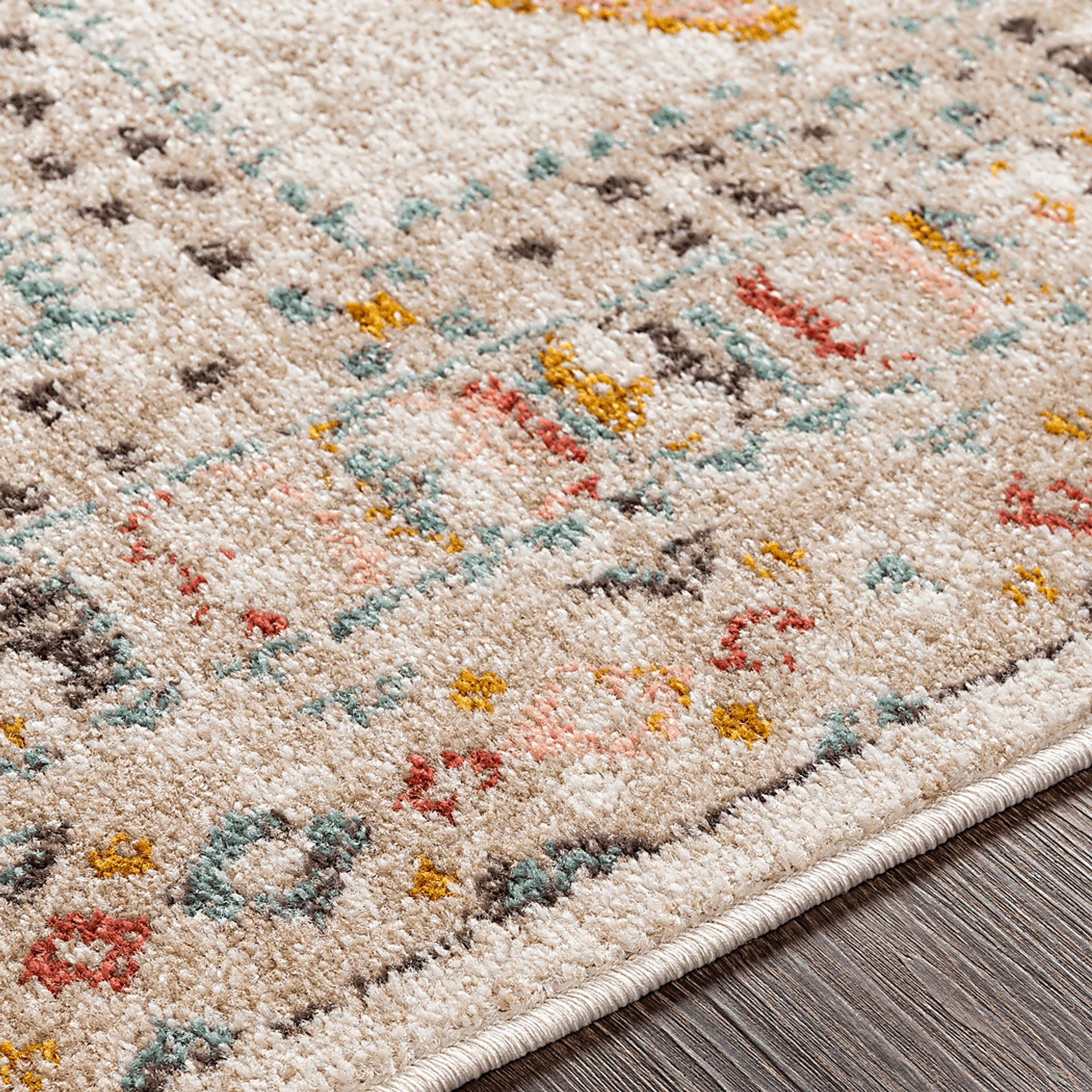 Aloria IV Beige 7'10 Round Rug - Image 4