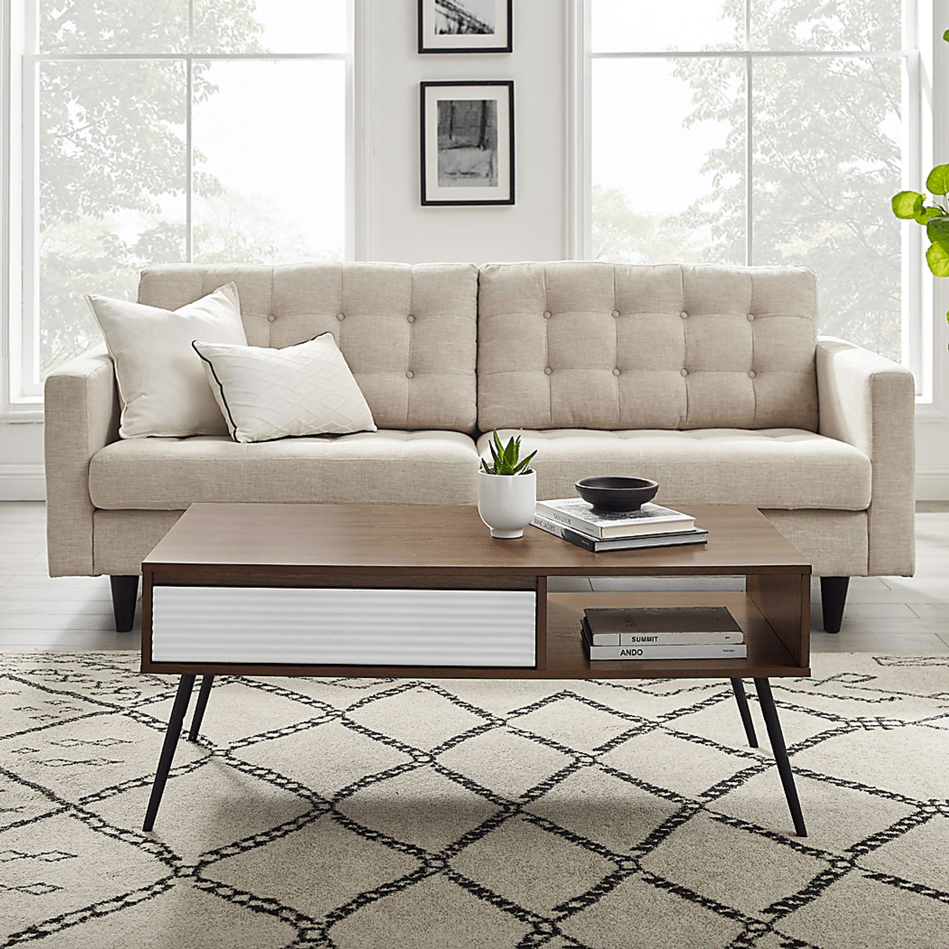Aloysia Walnut Cocktail Table - Image 6