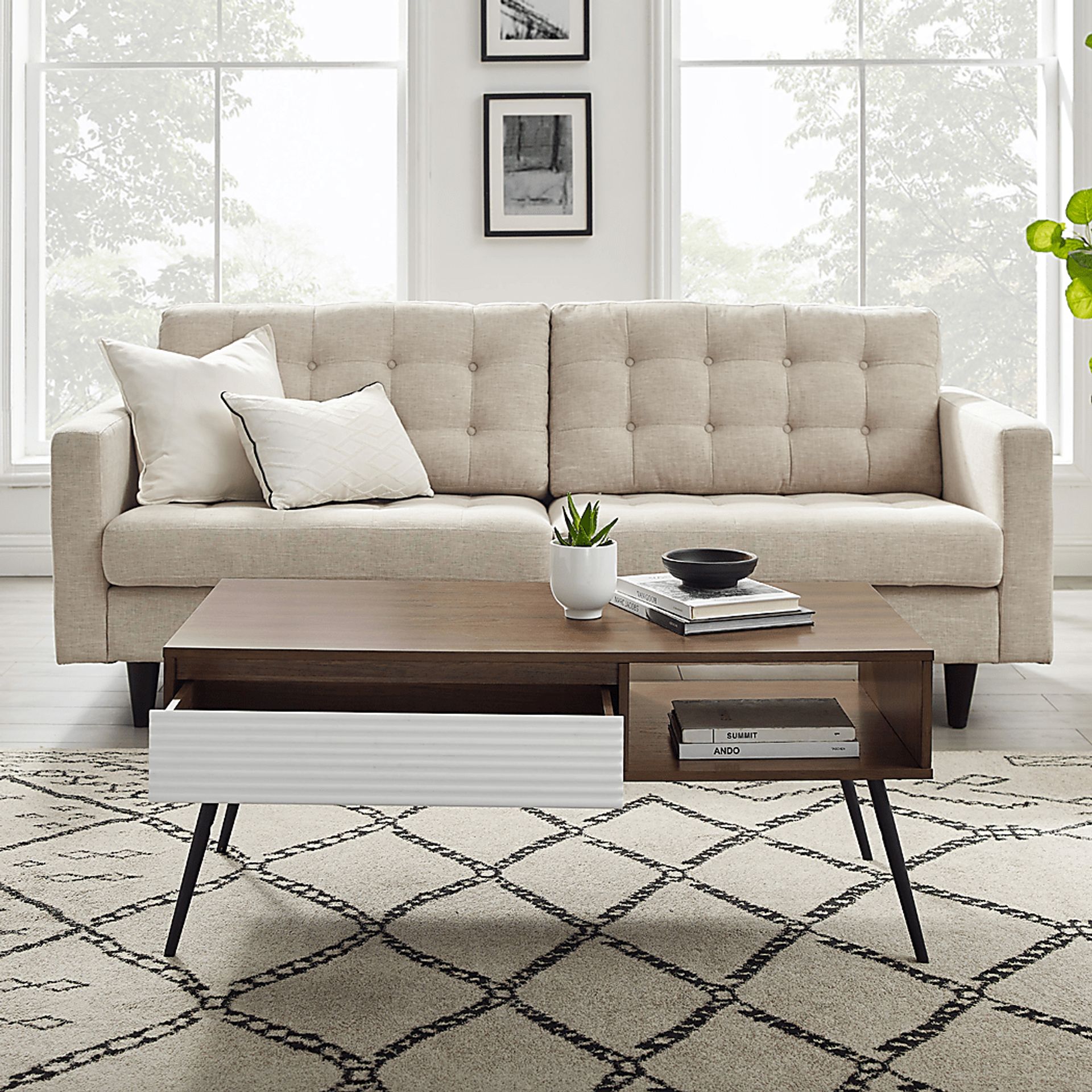 Aloysia Walnut Cocktail Table - Image 7