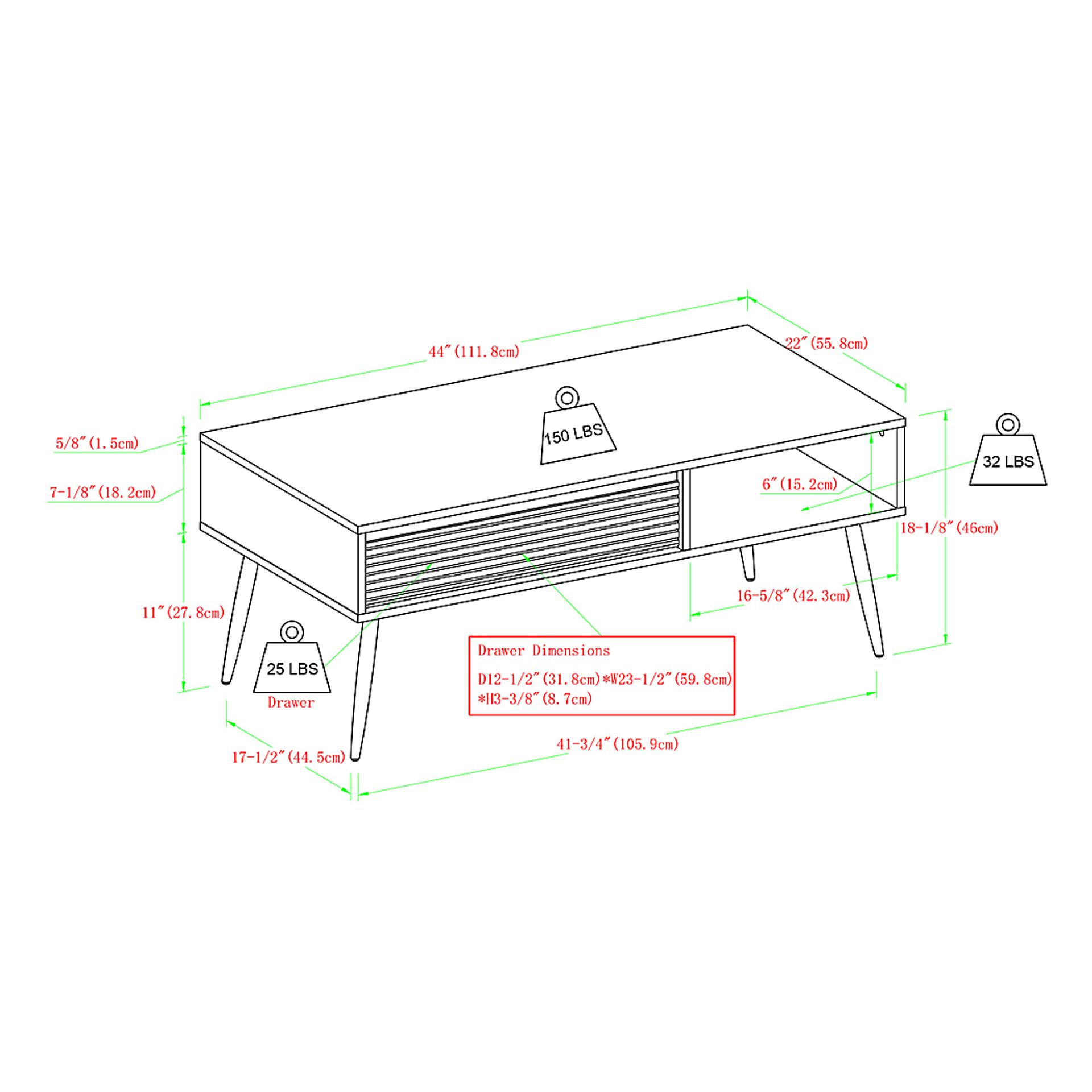 Aloysia Walnut Cocktail Table - Image 8