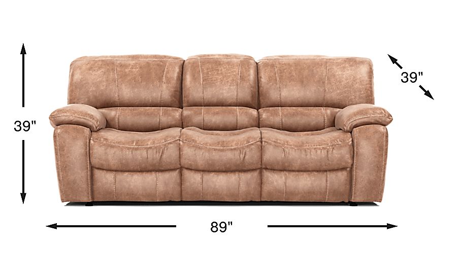 Cindy Crawford Alpen Ridge Silt Brown Microfiber Non-Power