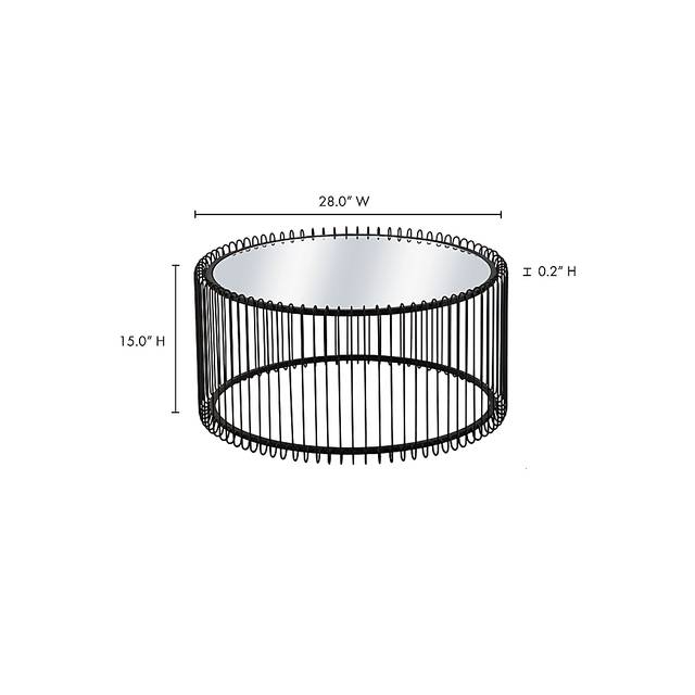 Alpenwood Black Cocktail Table - Thumbnail - Image 3