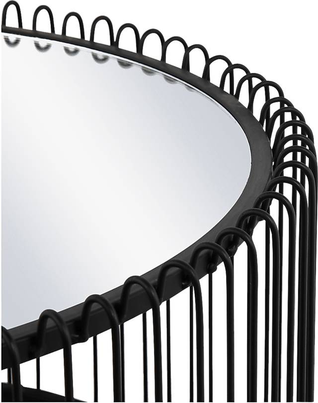 Alpenwood Black Side Table - Thumbnail - Image 2